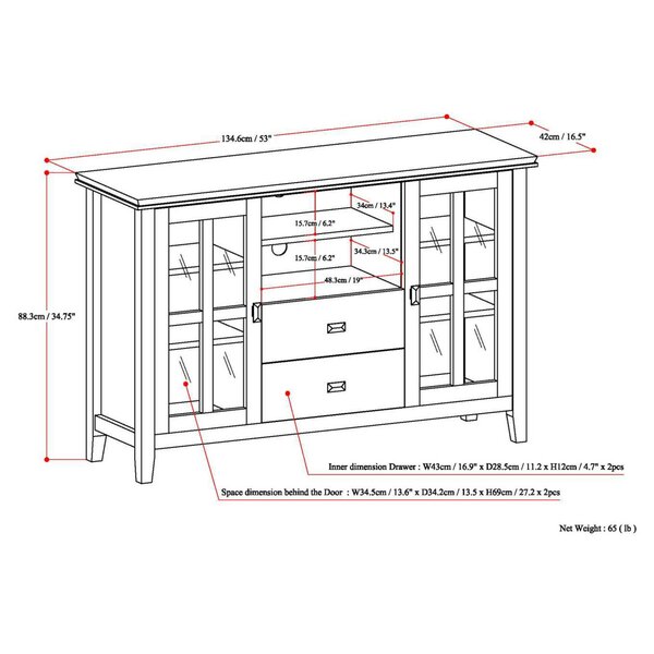 Lark Manor Amarissa 53'' Media Console & Reviews | Wayfair