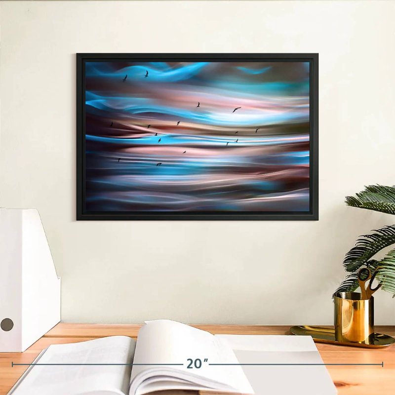 Brampt Sunset Birds I, 9" H x 13" W