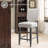 Jennifer Home Upholstered Back Stool with Wood Base for Kitchen-87378905-117574649