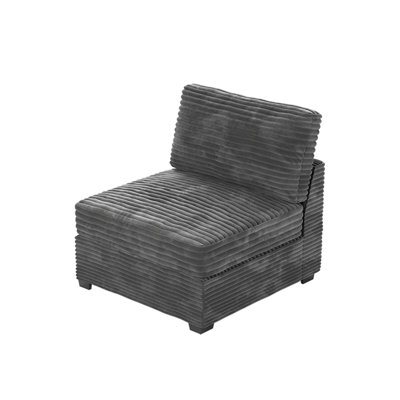  Cozza Middle Seat Module Armless Accent Chair For Modular Sectional Sofa Couch