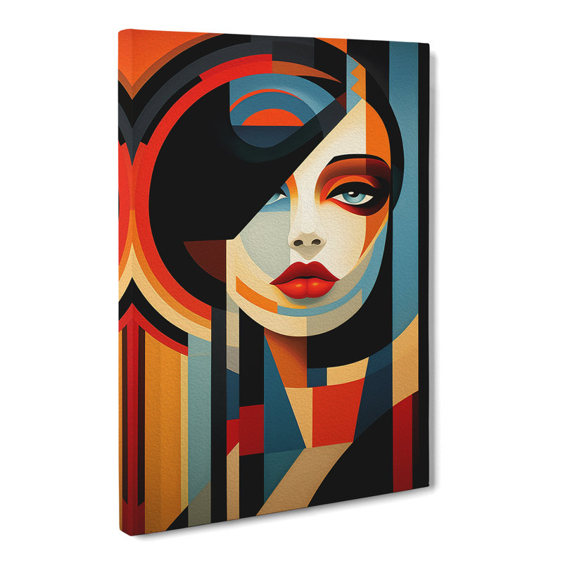 Deco Woman Constructivism No.2 - Print, 50cm H x 35cm W x 3cm D