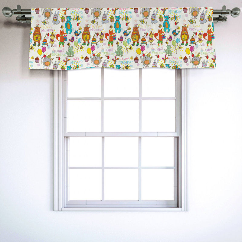 Sateen Ruffled Window Valance