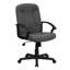 Mid-Back Fabric Executive Swivel Office Chair with Nylon Arms-2086739753