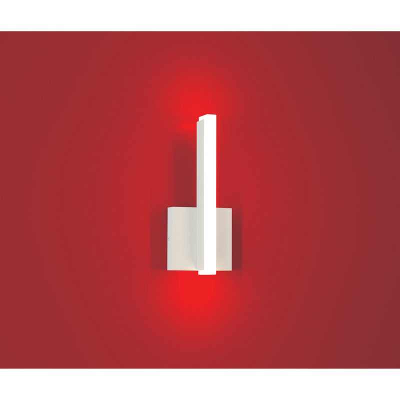 Badiah Aluminum Armed Sconce, Matte White