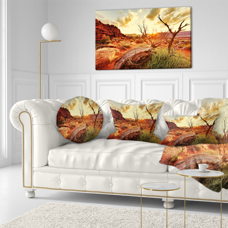 Coussin lombaire paysage d'automne
