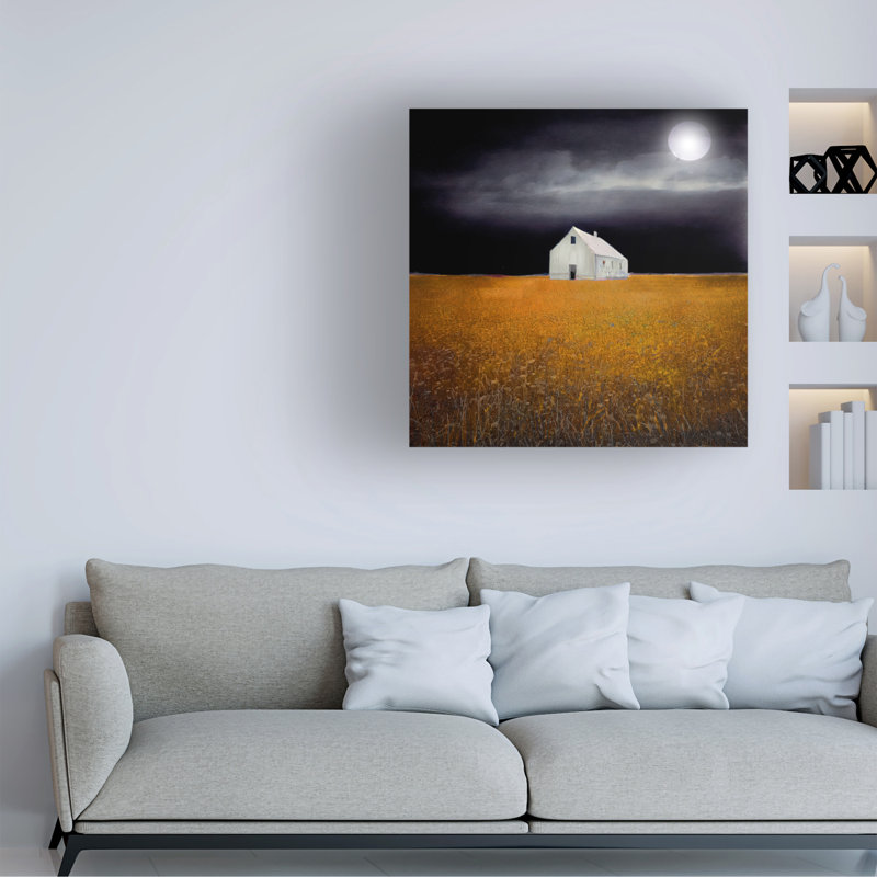 «Black Night Harvest» par Sasha, reproduction sur toile tendue, H 18 po x l 18 po x P 2 po
