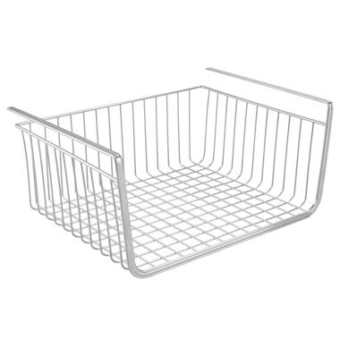 Metaltex USA Under Shelf Basket, White, 20-inch