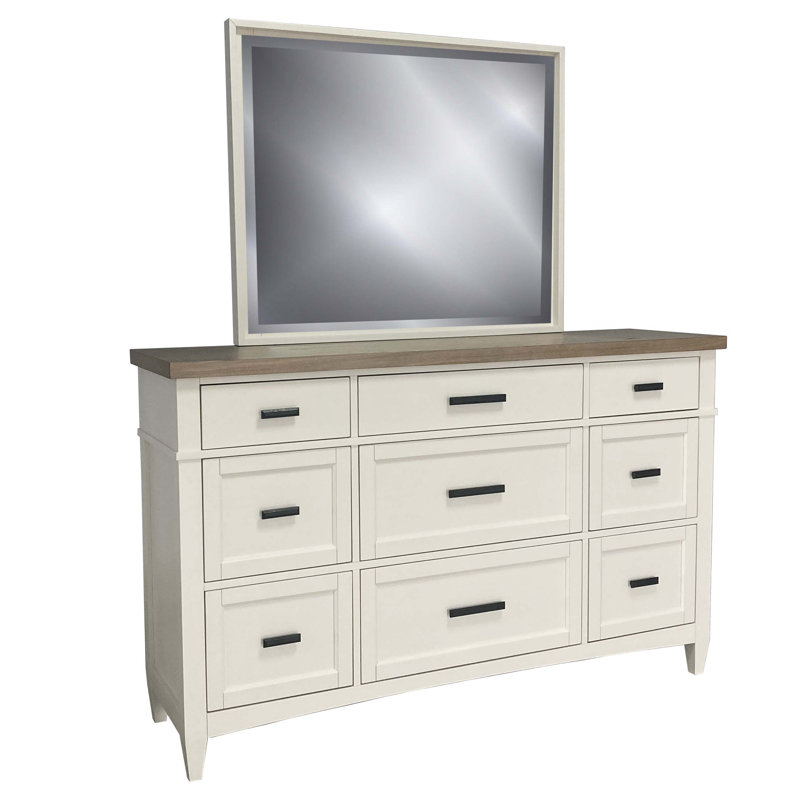 Bankhead 9 Drawer Dresser with Mirror