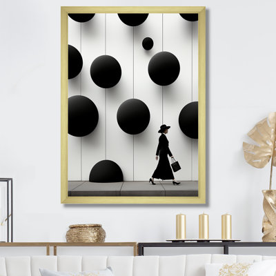 Photo de femme minimaliste en noir et blanc - art mural mode