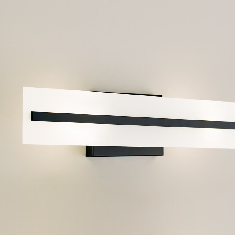 Vanity Light, Midnight Black, 2, 7"H x 24"W x 4.88"D