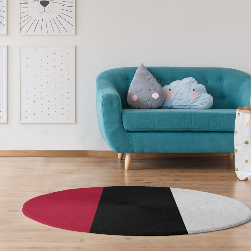 Chenille Indoor Rug, Round 5'