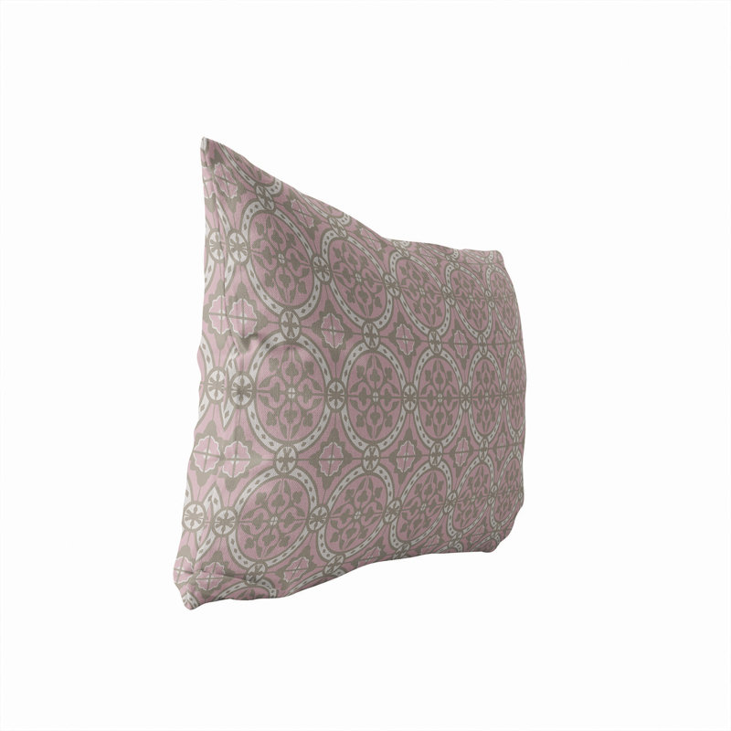 Coussin extérieur Aleah, Rose géométrique