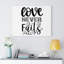 Love Never Fails - Wrapped Canvas Print-1433625812