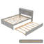 Lit plateforme double en bois massif-513215730