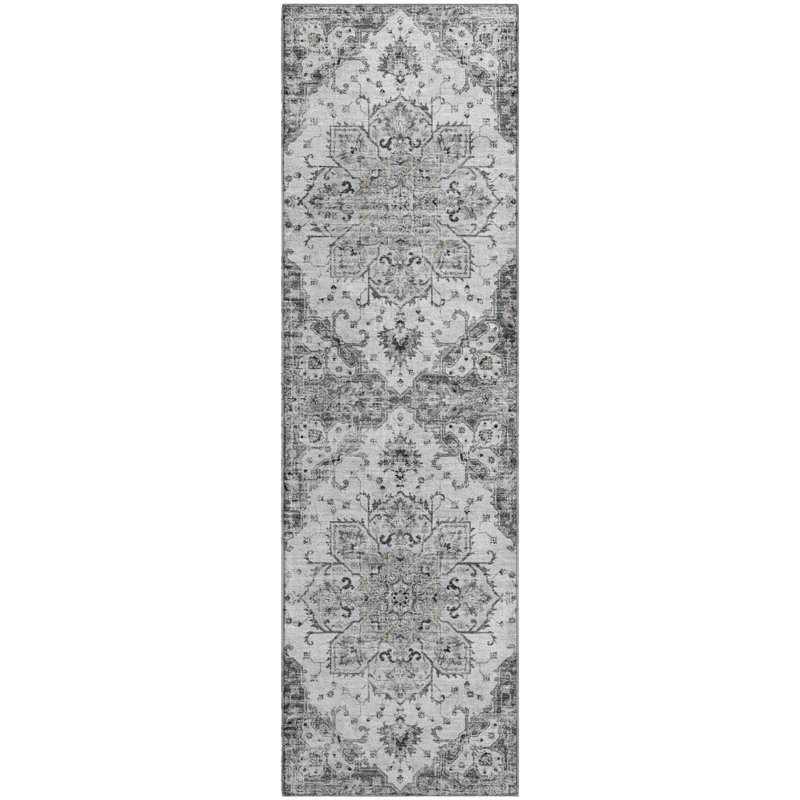 Premium Machine Washable Barayon AMF93 Fog Rug, Runner 2'3" x 7'6"