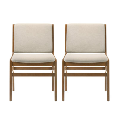 Ensemble de 2 chaises de salle à manger avec coussin moelleux
