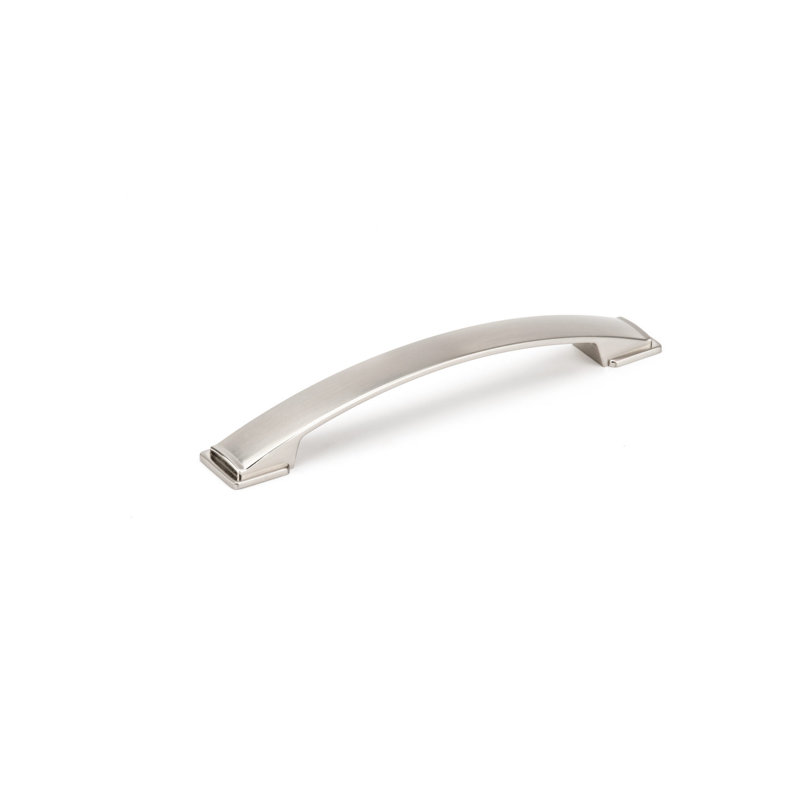Poignée arche en métal 6 5/16 po, Nickel brossé, 6 5/16"