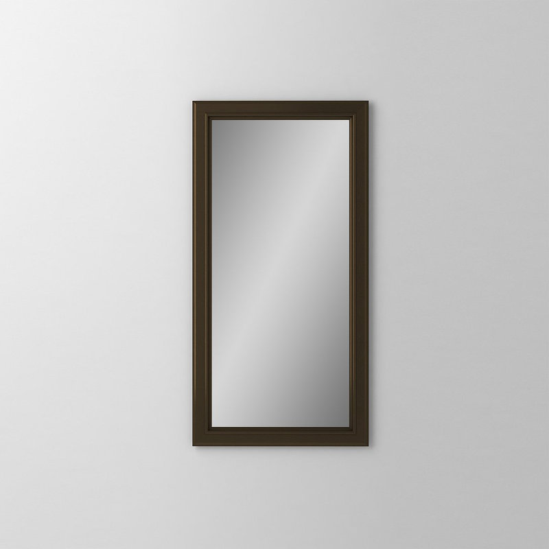 Main Line Recessed Framed Medicine Cabinet, Left Hinge, Electric, Brushed Bronze, 30" H x 15.25" W x 4" D