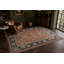 Hand-Knotted Rust Wool Traditional Floral Oushak Area Rug