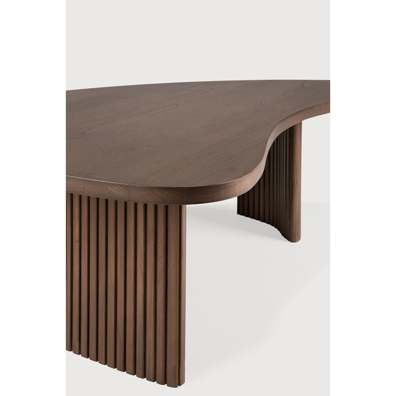 Boomerang Solid Wood Coffee Table, Brown
