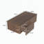 Table basse rectangulaire 47 po avec rangement-129180834