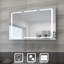 Statham 105mm W 65mm H Surface Frameless Medicine Cabinet Mirror 2 Fixed
