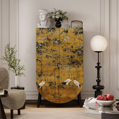 Garde-robe classique en feuilles de bambou
