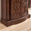 Console noyer massif et bois manufacturé