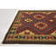 Tapis de la zone en laine 3 pi 3 po x 6 pi 5 po one-of-kind à la main noué la Lorain