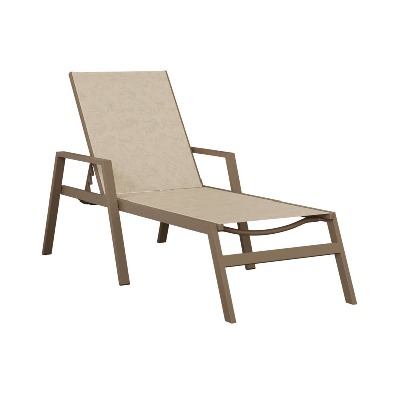 Chaise longue en argile Colella, Clay, Beige jaunâtre