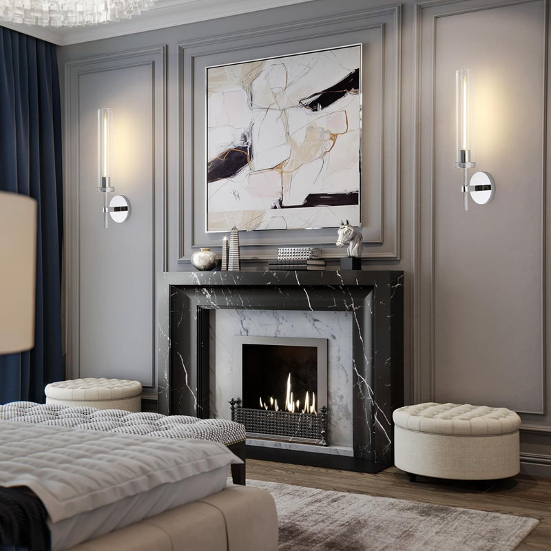 Appliques murales modernes avec design moleté, éclairage mural en verre pour meuble-lavabo, salon, chambre à coucher, couloir et cuisine