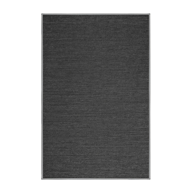 Machine Washable Solid Gray Area Rug, Rectangle 2' x 3'