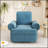 Manual Recliner Sofa Swivel Recliner Rocker Chair With Adjustable Backrest For Living Room, Bedroom, Or Nursery Comfort-1607450137
