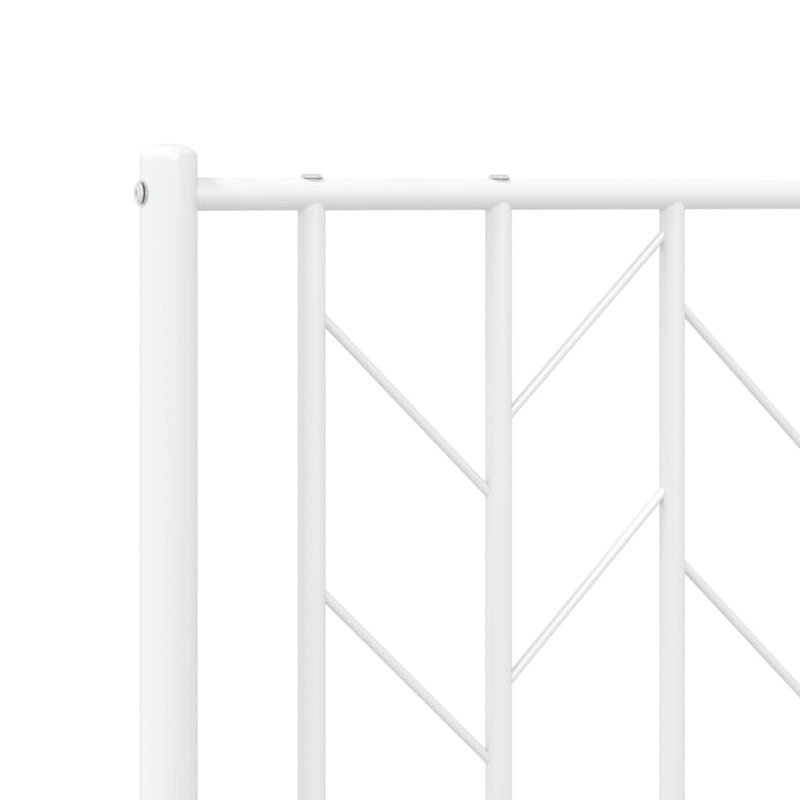 Metal Bed, 120 x 200 cm, White