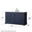 Meuble-lavabo sur pied simple 60 po avec plateau en quartz et miroir Avery-98251643-98251644-98251647