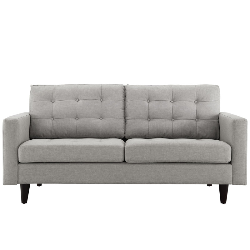 Causeuse rembourrée Empress de Modway, Gris clair