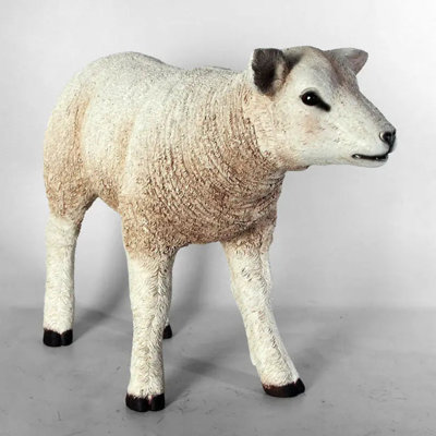 Texelaar Baby Lamb Standing Life Size Statue