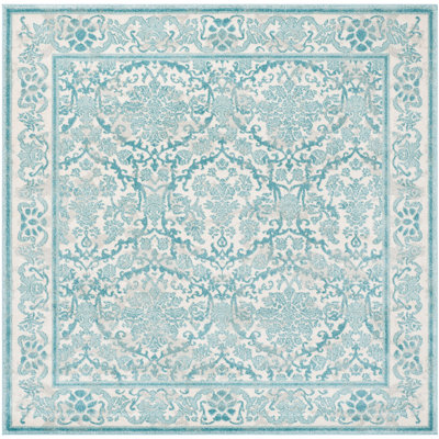 Auriyah Oriental Ivory/Light Blue Area Rug
