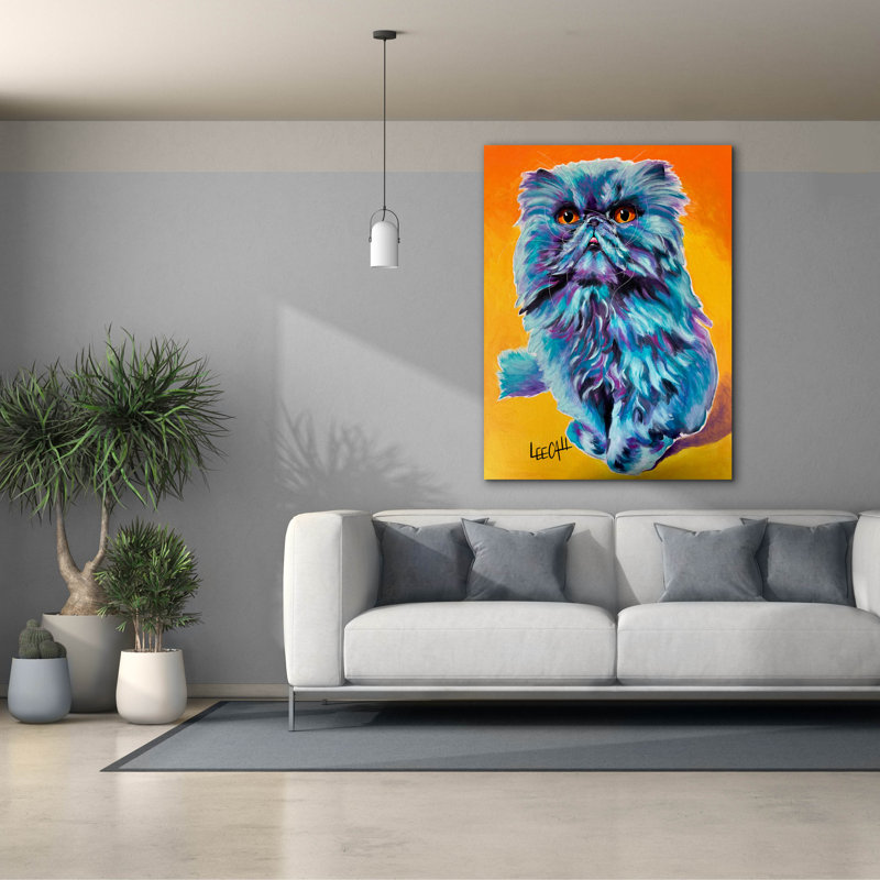 «Captian Poofy» par Dawg Painter, art mural sur toile, H 54 po x l 40 po x P 1,5 po