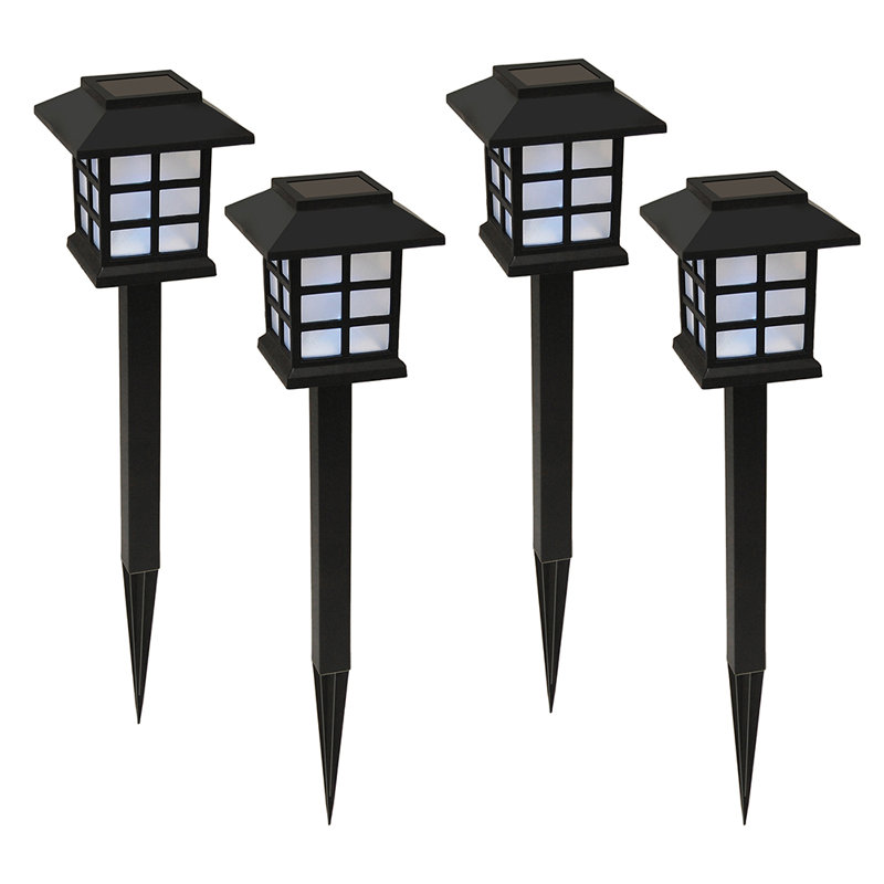 Deb Black Window Solar Powered Ground Lights - 4 Count
