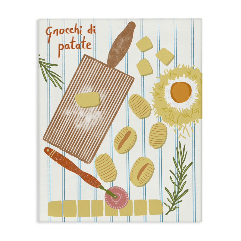  Art mural sur toile Gnocchi & Patate Meal, H 20 po x l 16 po