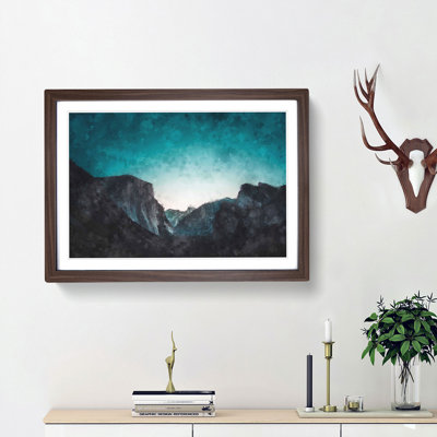 Yosemite Valley at Dusk - Picture Frame Painting Print