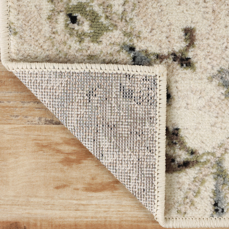 Hawley Floral Modern Farmhouse Indoor Area Rug, Rectangle 8' x 10'