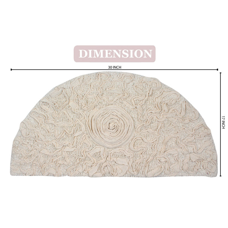 Pascoe Bath Rug, Ivory