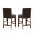 Regina Brown Faux Leather Counter Stool