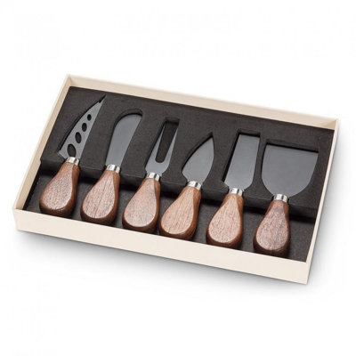 Set Of 6 Wood Handled Cheese Tools