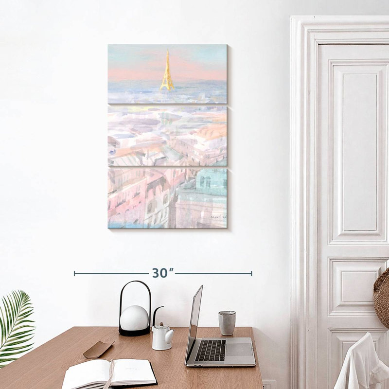 Nicci Pastel Paris VI, H 32 po x l 20 po