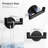 2 Pack Black Bathroom Hooks for Towels