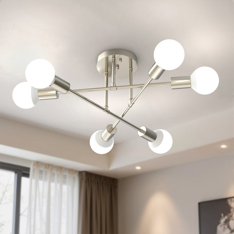 Flush Mount  Ceiling Light, Matte Black