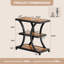 Table de bout avec rangement Indsutrial, ensemble de 2